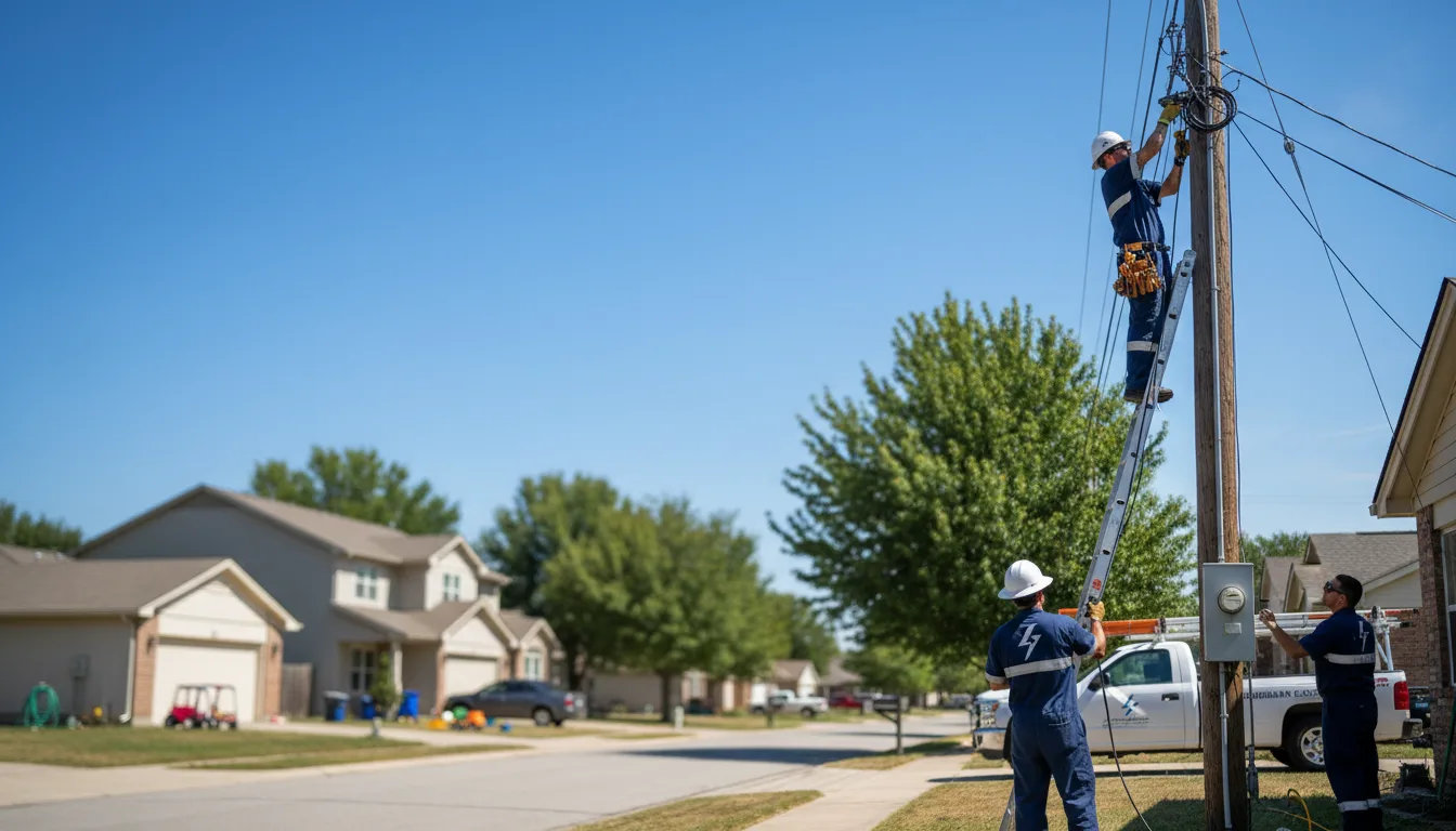 Residential electrician providing installation services in Harold, KY